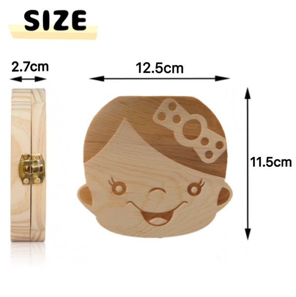  case stylish . tooth album . tooth inserting case . tooth inserting memory day growth memory day child for boy for girl wooden present celebration of a birth Point ..133