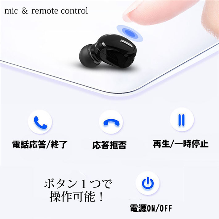  earphone wireless sport Bluetooth5.0 wireless earphone mike NEK *REV 7988260 left right combined use one-side ear height sound quality earphone sport iPhone android smartphone correspondence 