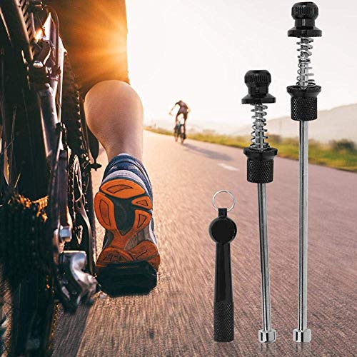 VGEBY1 bike axle quick release wheel hub front anti-theft endurance super light weight carrying . easy black 