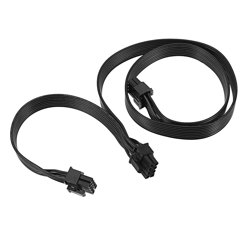 ATX CPU 8 pin male - dual PCIe 2X 8 pin (6+2) male power supply cable (Corsair modular power supply for )(60cm+20cm)-A