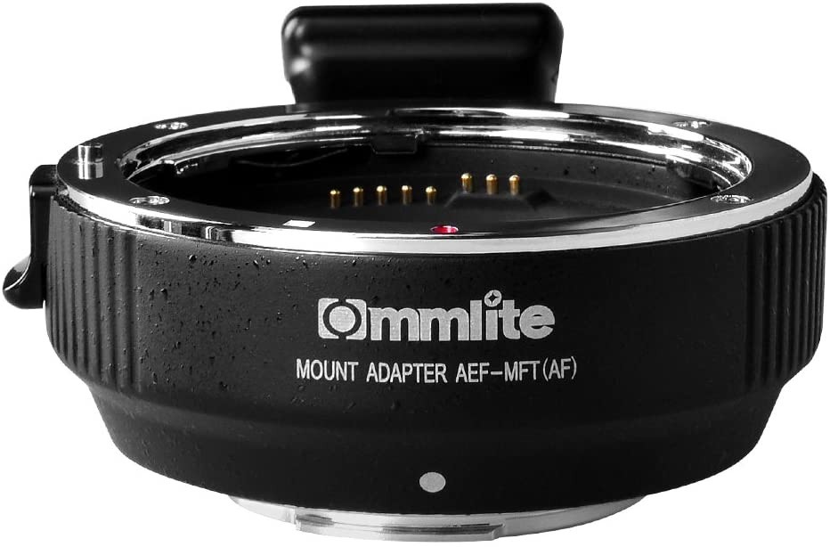 Commlite マウントアダプター CM-AEF-MFT（レンズ側キヤノンEF/ボディ側マイクロフォーサーズ）電子接点付の商品画像