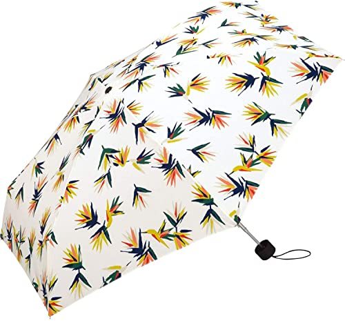 KiU タイニーシリコンアンブレラ K33-157（南国花鳥 オフ） レディース晴雨兼用傘の商品画像