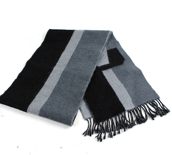  Louis Vuitton muffler wool × cashmere gray grey beautiful goods n213