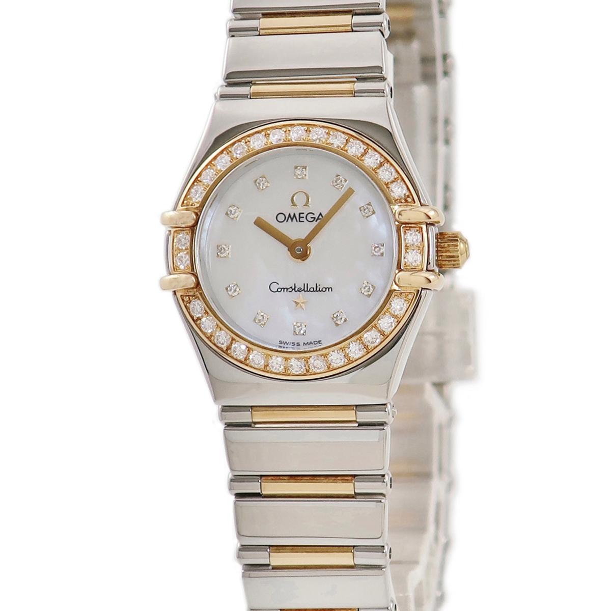 コンステレーション マイチョイス 1365.75.00 YG/SS ダイヤベゼル/12Pダイヤ/ホワイトダイヤル
