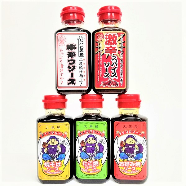  большой чёрный соус Mini все часть комплект 180ml×5 Osaka . земля производство большой чёрный соус земля соус якисоба .. соба окономияки takoyaki . и ультра ... соус .. предмет 