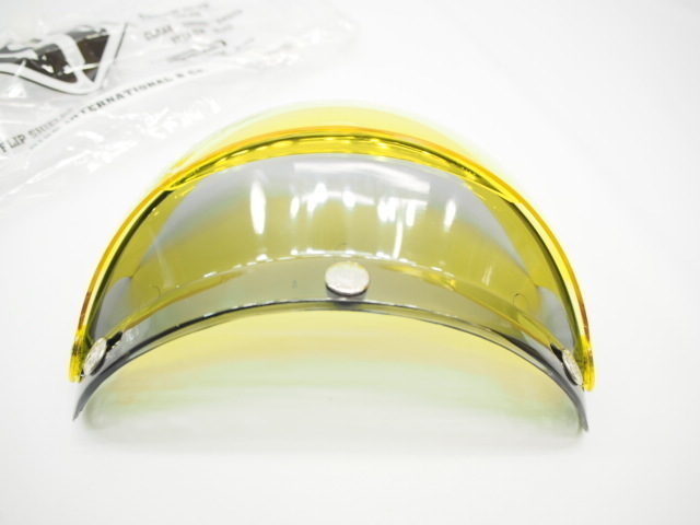  unused new goods all-purpose jet helmet for SE shield visor yellow color yellow exchange . stock also screen 