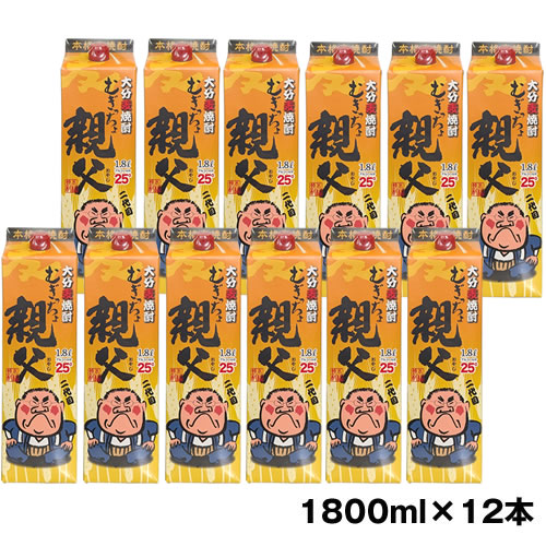 老松酒造 麦焼酎 むぎっちょ 親父 25度 1800ml紙パック 1本 焼酎 麦