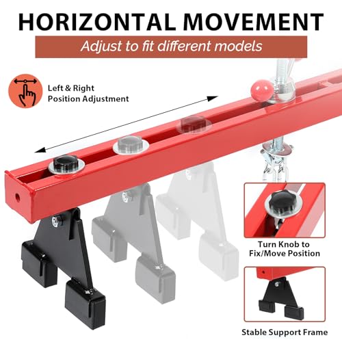 KUAFU engine support bar withstand load 1100 pound motor width bar 2 Point lift holder attaching dual hook Cross hoist engine ho 