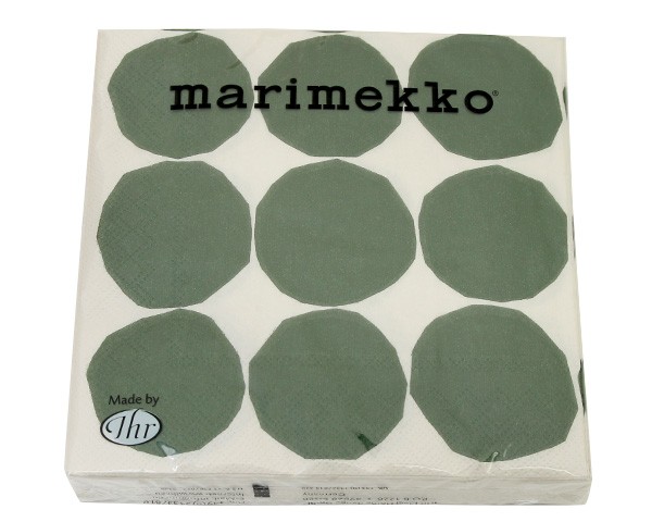  Marimekko paper napkin kiveto white / green 33x33cm 20 sheets entering marimekko Northern Europe miscellaneous goods Northern Europe kitchen paper napkins stylish new life support 