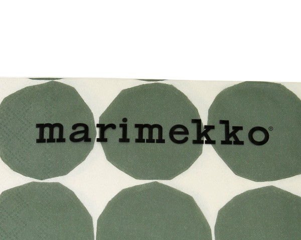  Marimekko paper napkin kiveto white / green 33x33cm 20 sheets entering marimekko Northern Europe miscellaneous goods Northern Europe kitchen paper napkins stylish new life support 