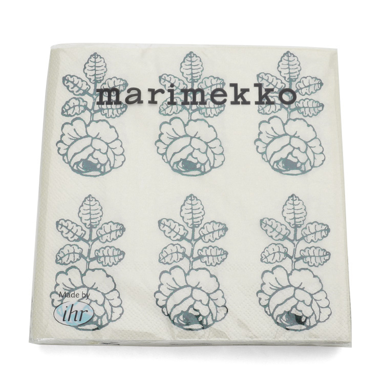  Marimekko paper napkin vi hiki loose ( wedding rose ) cream / green 20 sheets entering Northern Europe miscellaneous goods Northern Europe kitchen paper napkins new life support 