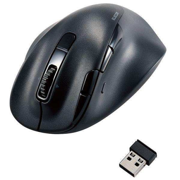 ELECOM 静音 充電式 Bluetooth5.0マウス EX-G 8ボタン Mサイズ M-XGM50MBSKBK（ブラック）の商品画像