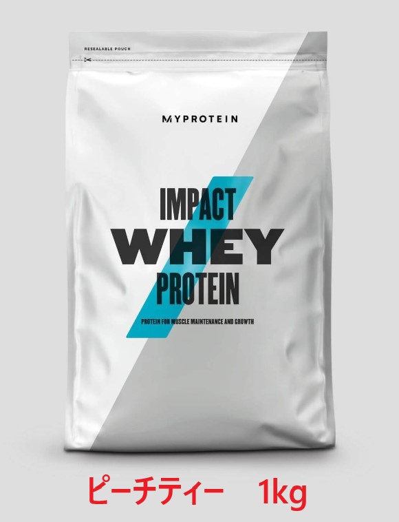 MYPROTEIN Impact ホエイ プロテイン ピーチティー 1kg ホエイプロテインの商品画像