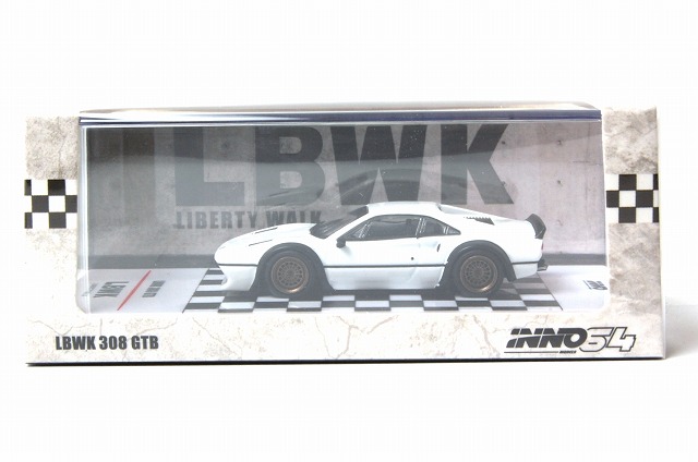 イノモデル LBWK 308 GTB ホワイト （1/64スケール ダイキャスト IN