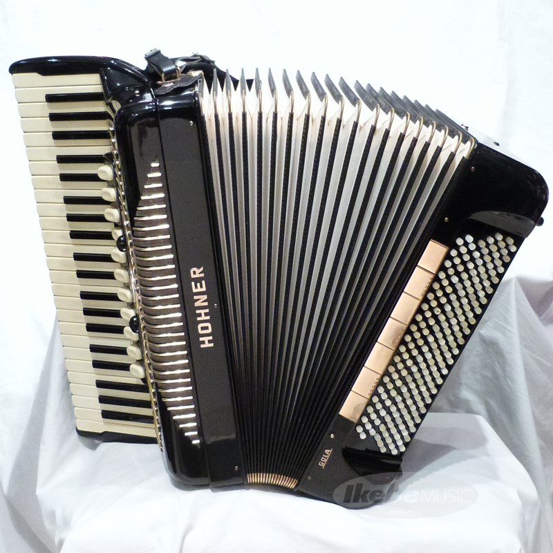 Hohner [USED]GOLA[ super rare! special order specification 45 key *5 row Lead installing *185 button free base model ][ top class model special order goods * used accordion ]