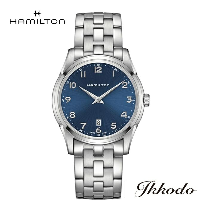 ハミルトン HAMILTON ジャズマスター シンライン 型番H38511743 Jazzmaster Thinline Quartz - Dial color:Blue - H38511743