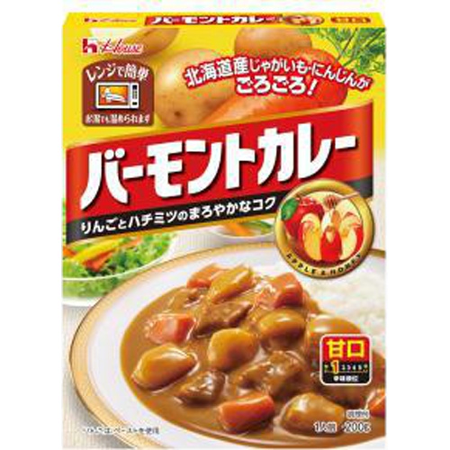 ハウス食品 ハウス食品 レトルトバーモントカレー甘口 200g×10個 バーモントカレー カレー、レトルトカレーの商品画像