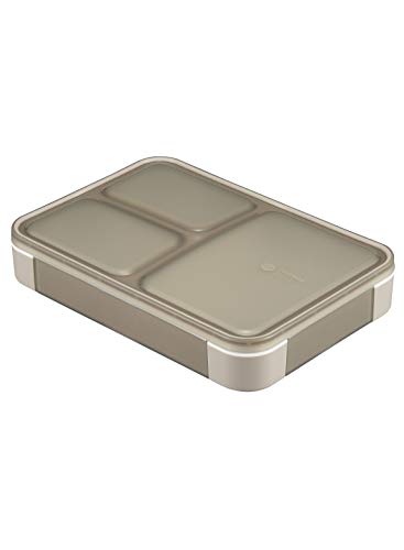 si- Be Japan lunch box anti-bacterial gray beige thin type hood man 600ml DSK