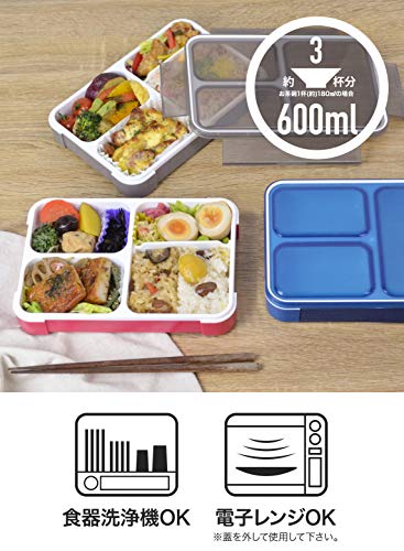 si- Be Japan lunch box clear blue thin type hood man 600ml DSK