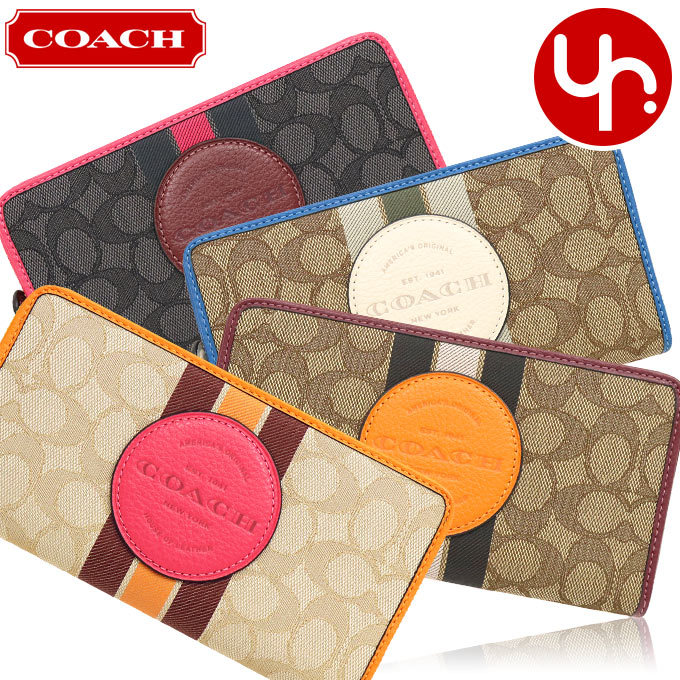 コーチ COACH 財布 長財布 F03473 3473 シグネチャー ジャガード