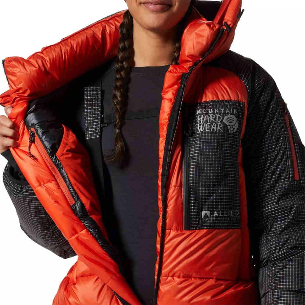  mountain аппаратное обеспечение (Mountain Hardwear) женский лыжи * сноуборд внешний Absolute Zero Suit (State Orange)