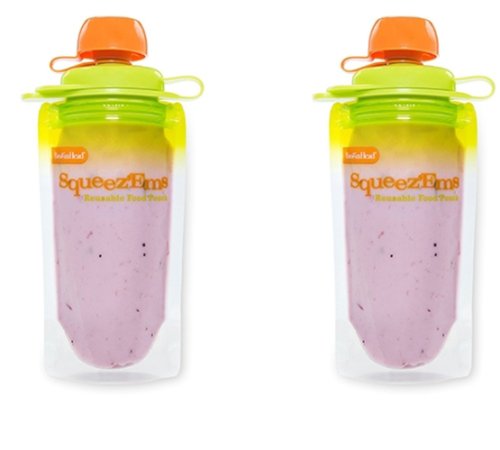 BooginHead Squeez'Ems Reusable Food Pouches (2 Pouches) параллель импортные товары 