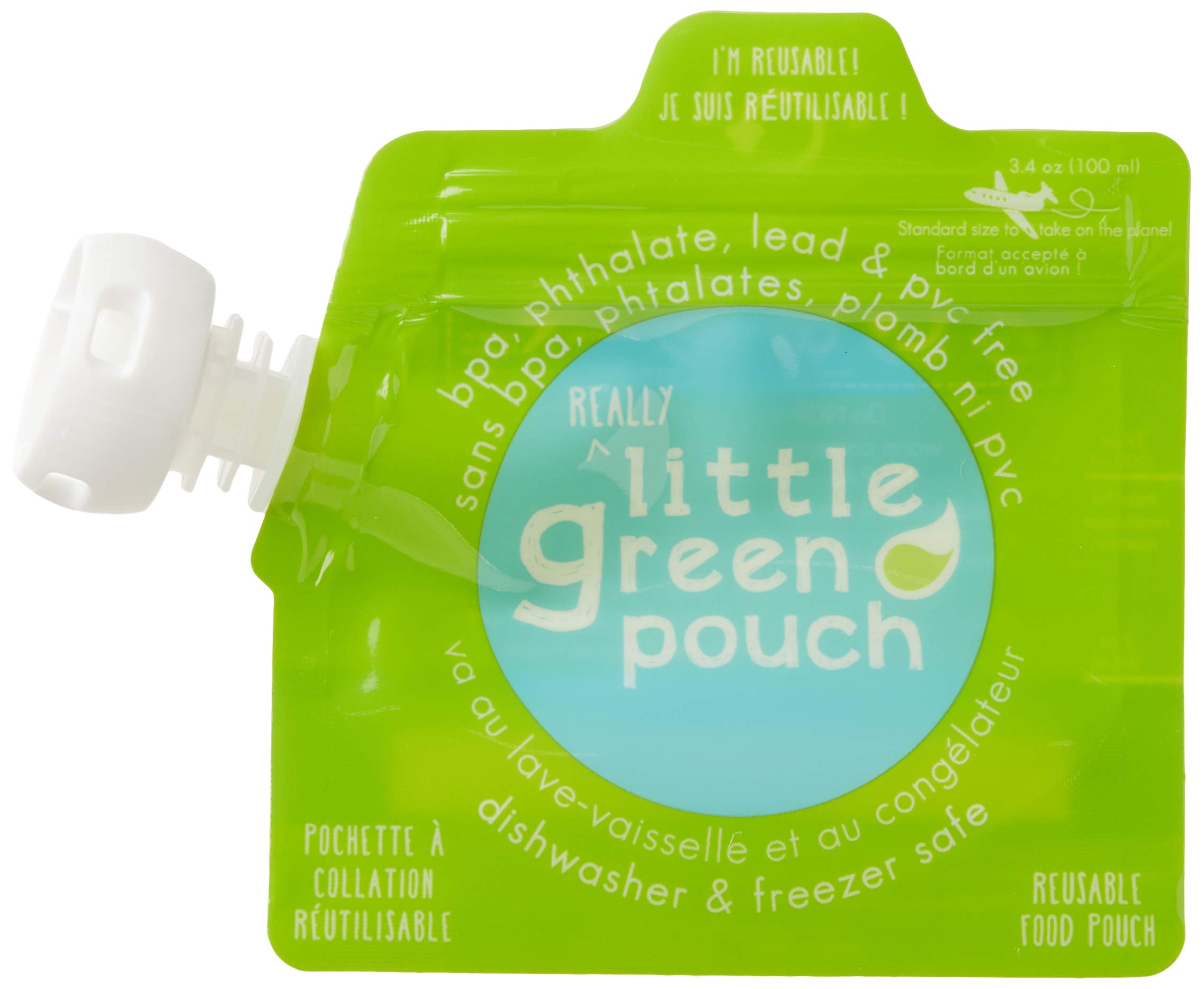 Little Green Pouch Reusable Food Pouch 3.4 oz 6 ct by Little параллель импортные товары 