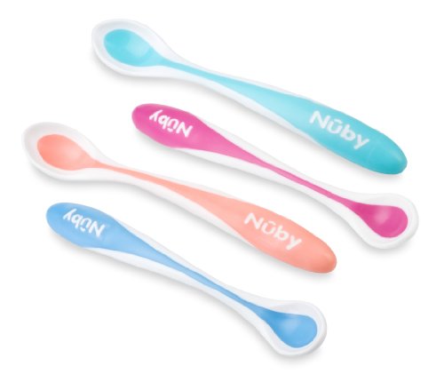 Nuby Hot Safe Feeding Spoons, 4 Count параллель импортные товары 