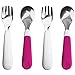 OXOtoto вилка . ложка комплект 2 шт упаковка ( розовый ) OXO Tot Fork and Spoon Set, Pack параллель импортные товары 