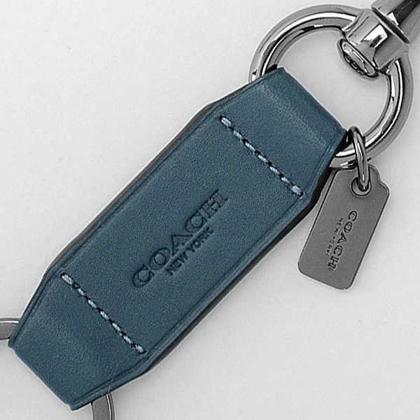 新品 正規品 シンプルレザーのキーホルダー メール便送料無料 コーチ Coach メンズ 小物 キーホルダー Den デニム 財布 帽子 ファッション小物