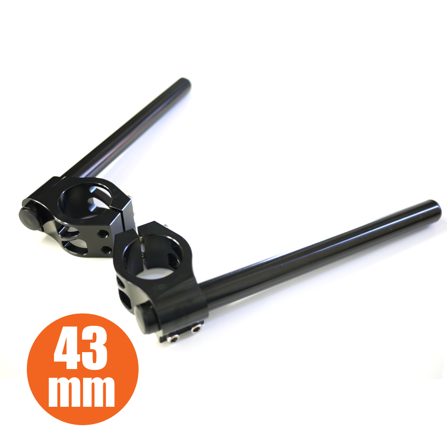 43 пирог отдельные ручки чёрный черный GSX-R750 GSX-R750RK RF900 GSX-R1100 GSF1200 BANDIT1200/S GS1200SS GSR600 aluminium 43mm 43φ*