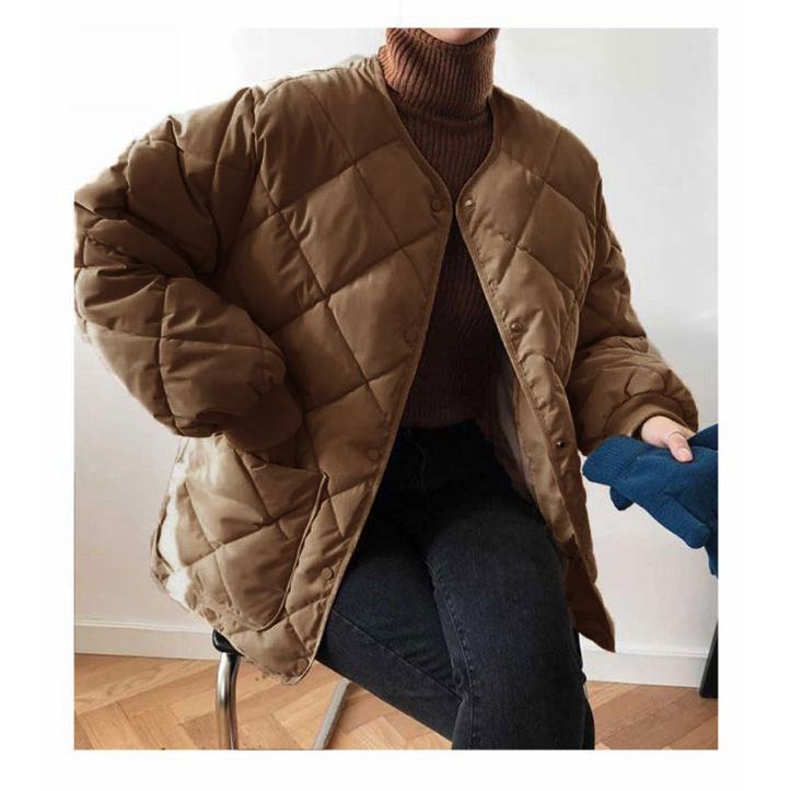  стеганое пальто короткий жакет красивый . внешний пальто no color жакет джемпер женский осень-зима взрослый casual .