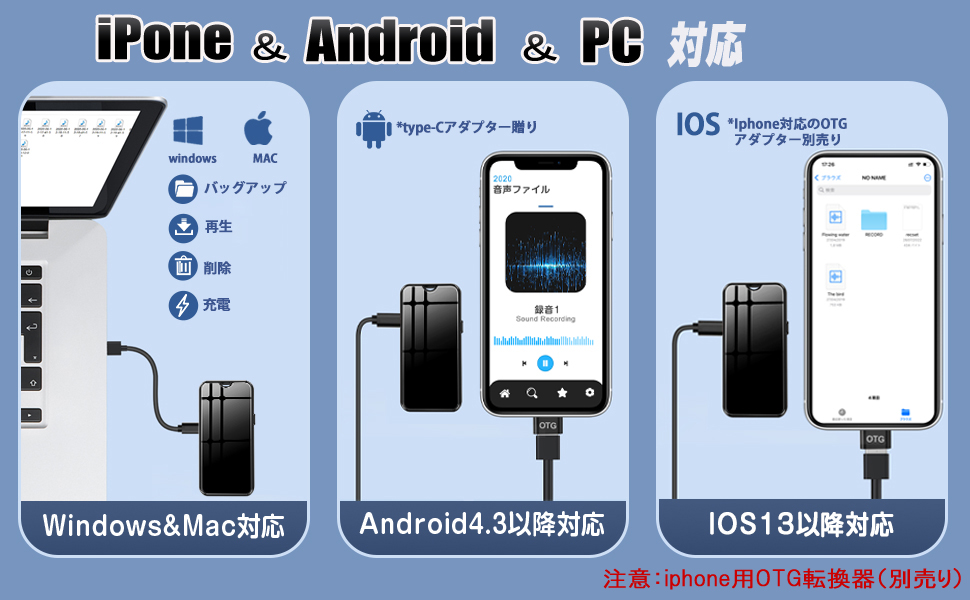  диктофон маленький размер 32GB iPhone android смартфон запись управление максимальный 2276 час запись большая вместимость легкий длина час запись IC диктофон запись машина iPhone IOS