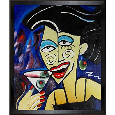 ArtistBe Picasso by Nora, One More Drink amount entering canvas print,26.5 -inch x 22.5 -inch, multi 