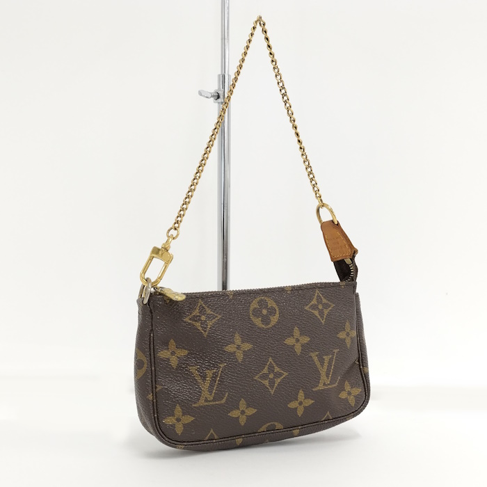 [ used ]LOUIS VUITTON Mini pochette accessory sowa-ru pouch monogram M58009