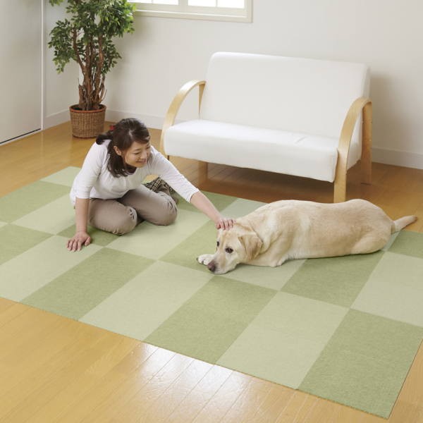  солнечный ko- безбарьерная плитка коврик одноцветный KD-33 зеленый 30×30cm толщина 3mm 8 листов входит 
