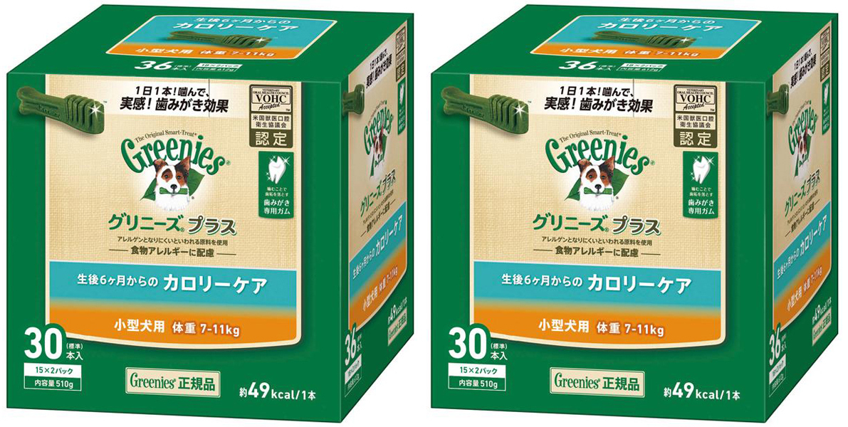 グリニーズ プラス 成犬用 超小型犬用 ミニ 体重1.3～4kg 90本入×2個の商品画像