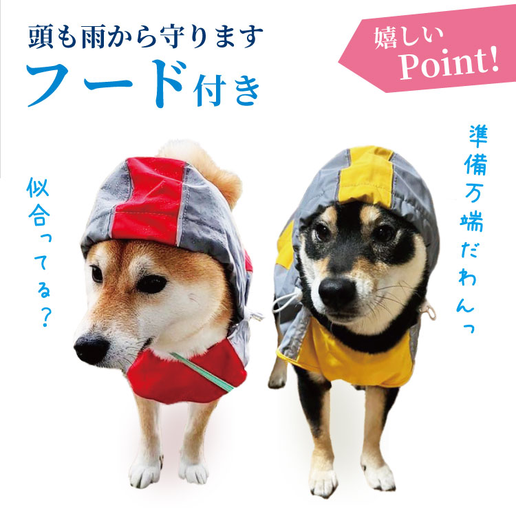 ( name inserting ) dog Easy raincoat original medium sized dog large dog rainwear rainwear Kappa dog dog wear put on .... dog clothes (. dog French bru dog 