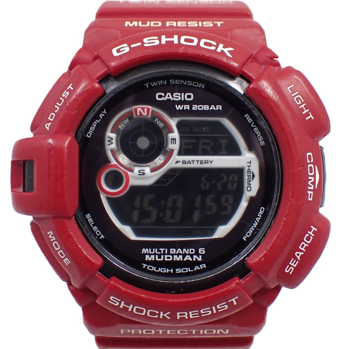 カシオ　G-SHOCK MUDMAN GW-9300-1JF 電波ソーラー中古品 楽天市場】【中古】CASIO カシオ G-SHOCK MUDMAN マッドマン GW-9300