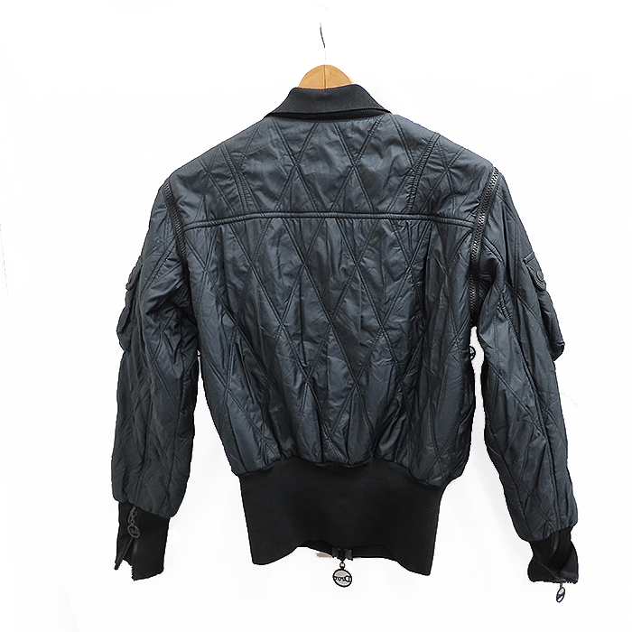  free shipping Dior pala Shute jacket #6 M MA-1 black quilting the best Vintage 4A12127924 excellent article pawnshop Amagasaki 