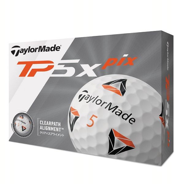 TaylorMade TP5x Pix ボール M7184301 1スリーブ TP5 ゴルフボール 