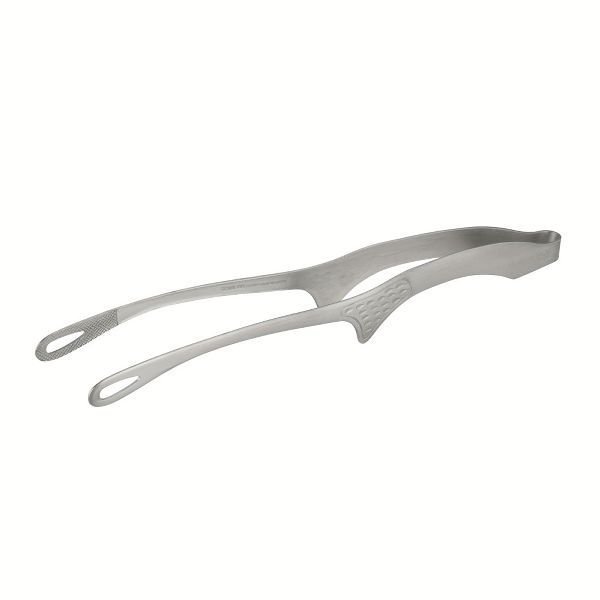 下村企販 先端が浮いて汚れない スマートキッチントング 26cm（シルバー）42497の商品画像