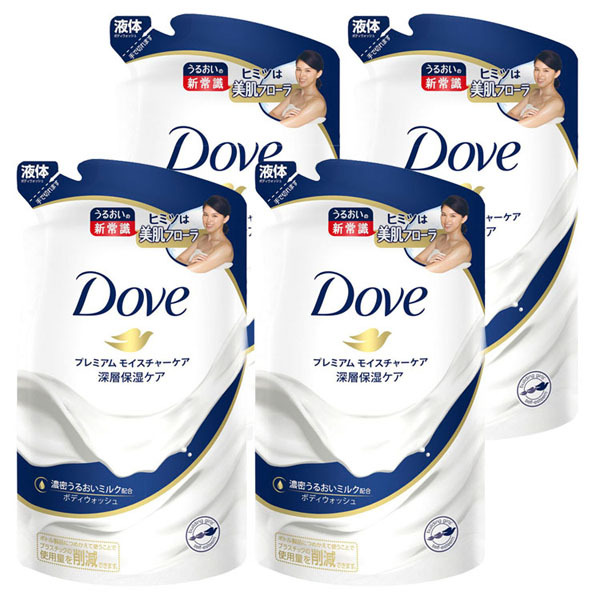 Dove（パーソナル・ケア） ダヴ ボディウォッシュ プレミアム モイスチャーケア つめかえ 360g×4個 ボディソープの商品画像