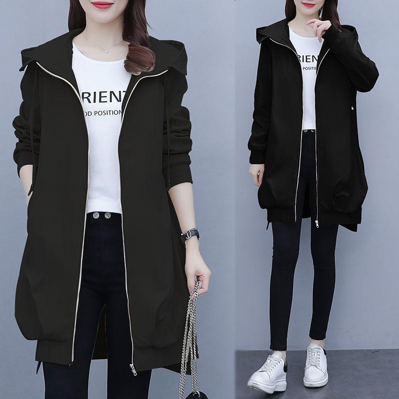 [ one part immediate payment ][2 point .10%OFF] long coat lady's jacket spring autumn long sleeve with a hood lining attaching military coat protection against cold mountain moz blouson free shipping 