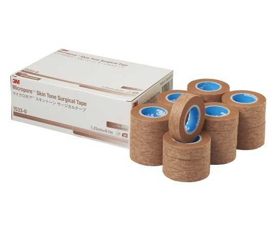 3M マイクロポア スキントーン 12.5mm × 9.1m 24巻入 1533-0の商品画像