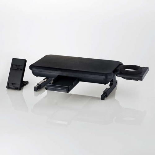 ELECOM PCA-DPSP4123BK монитор подставка / смартфон подставка есть / держатель для напитков есть / место хранения выдвижной ящик есть / черный 