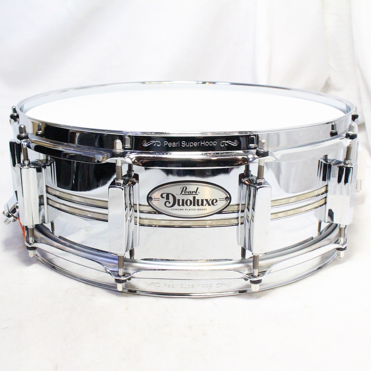 ( used )PEARL / Duoluxe DUX1450BR 14x5 Chrome Over Brass Snare Drum( Ikebukuro shop )