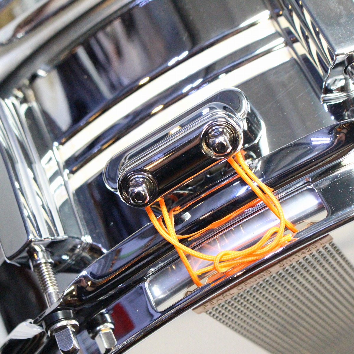 ( used )PEARL / Duoluxe DUX1450BR 14x5 Chrome Over Brass Snare Drum( Ikebukuro shop )