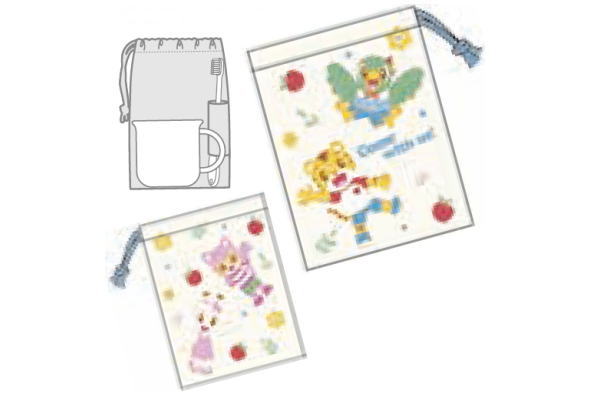 スケーター 子供用 コップ袋（しまじろう23）KB62の商品画像