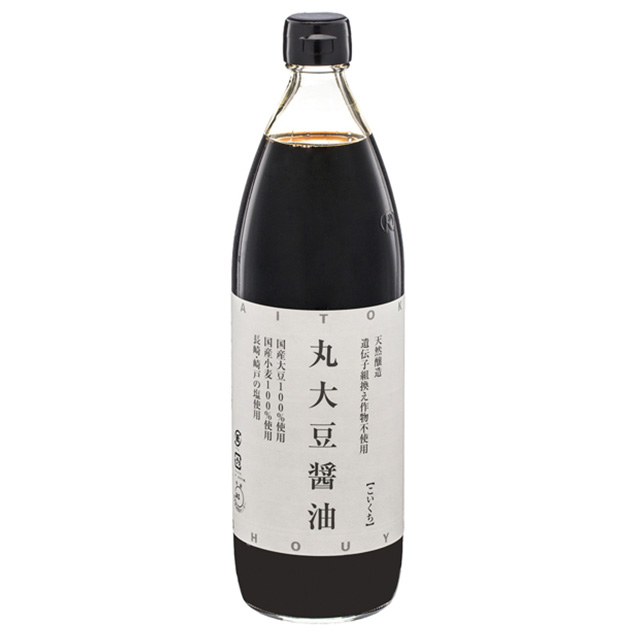 大徳醤油 丸大豆醤油 瓶 900ml×1本の商品画像
